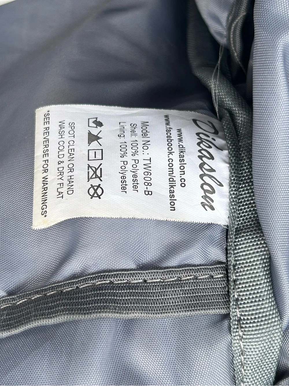 EUC Dikaslon backpack diaper bag